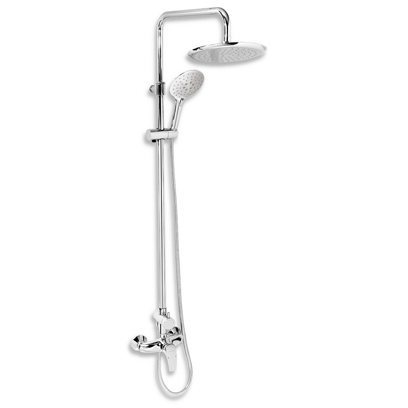 NOVASERVIS sprchy - Sprchová súprava + páková sprchová batéria 57062 s horným vývodom chróm, SET068/57,0