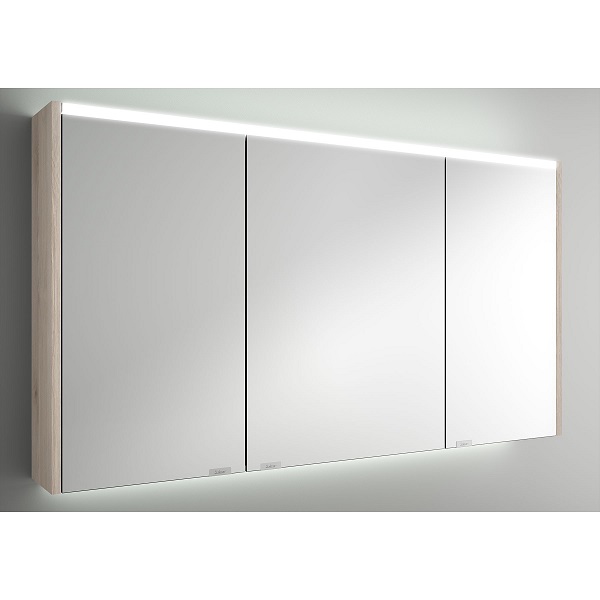Salgar ALLIANCE 1200 zrkadlová skrinka 3-dverová s LED horným a spodným osvetlením, Natural 83214