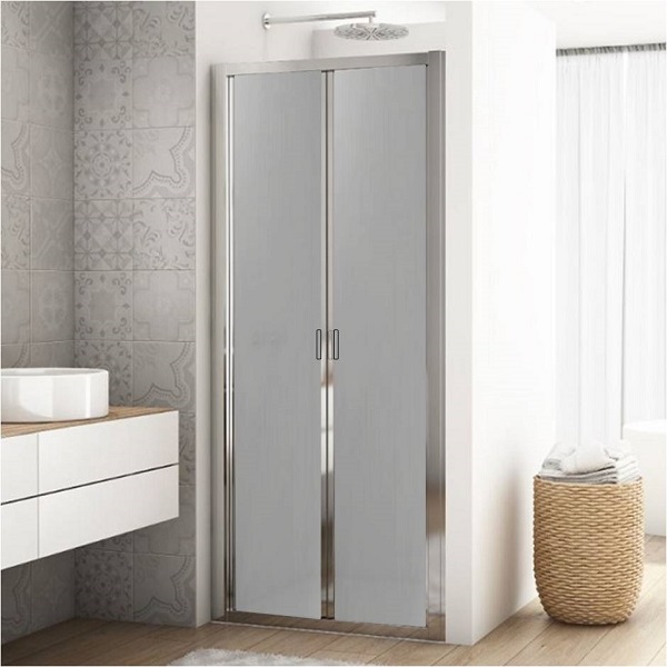 SANSWISS DIVERA sprchové zalamovacie dvere 80 x 200 cm, aluchróm, sklo Screen D22K0805087