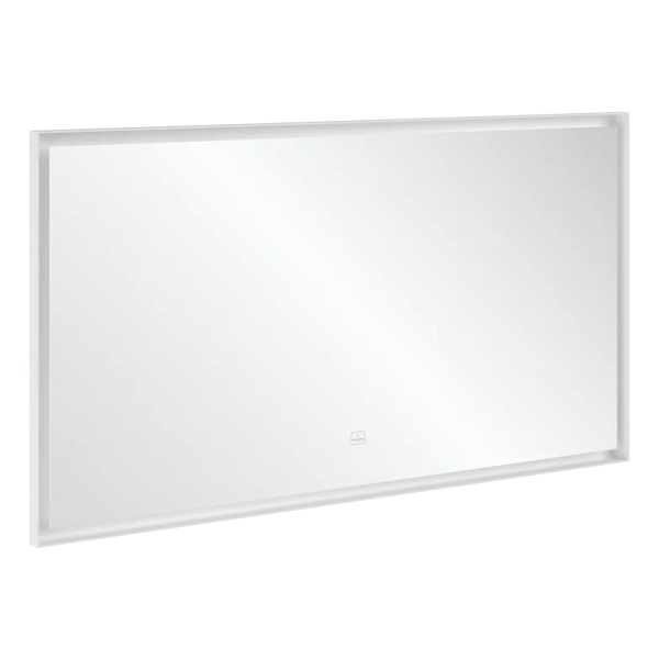 Villeroy & Boch SUBWAY 3.0 zrkadlo obdĺžnikové 140 x 75 cm, s LED osvetlením, rám biela matná, A4631400