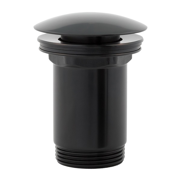 OMNIRES umývadlový odtokový ventil Push-Open, matná čierna A706BL