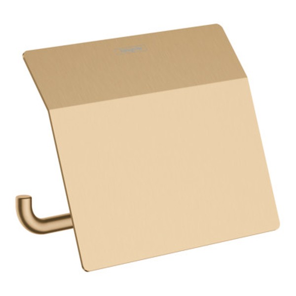 Hansgrohe AddStoris držiak toaletného papiera s krytom, kartáčovaný bronz, 41753140